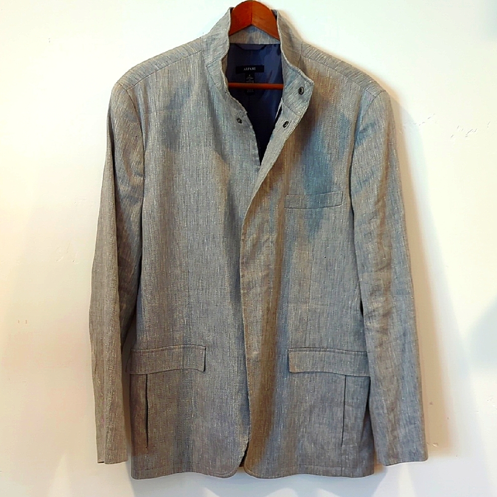Alfani Linen Blend Gray Men's Blazer M